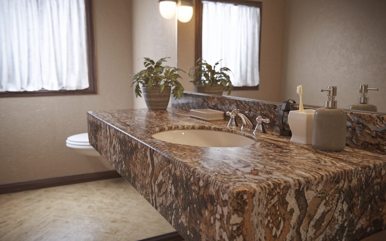 bathroom countertop materials granite