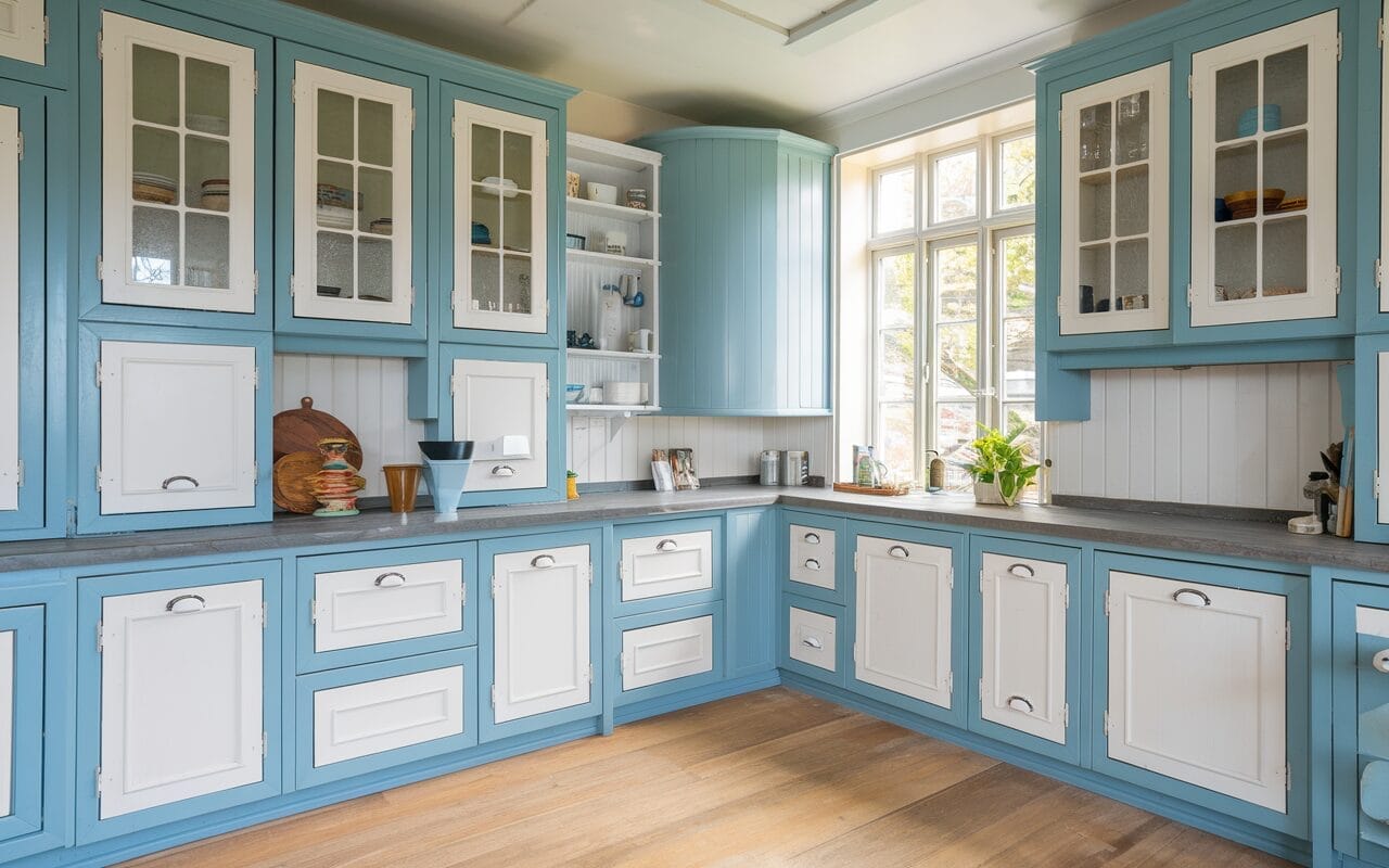 how to refresh old kitchen cabinets by painting