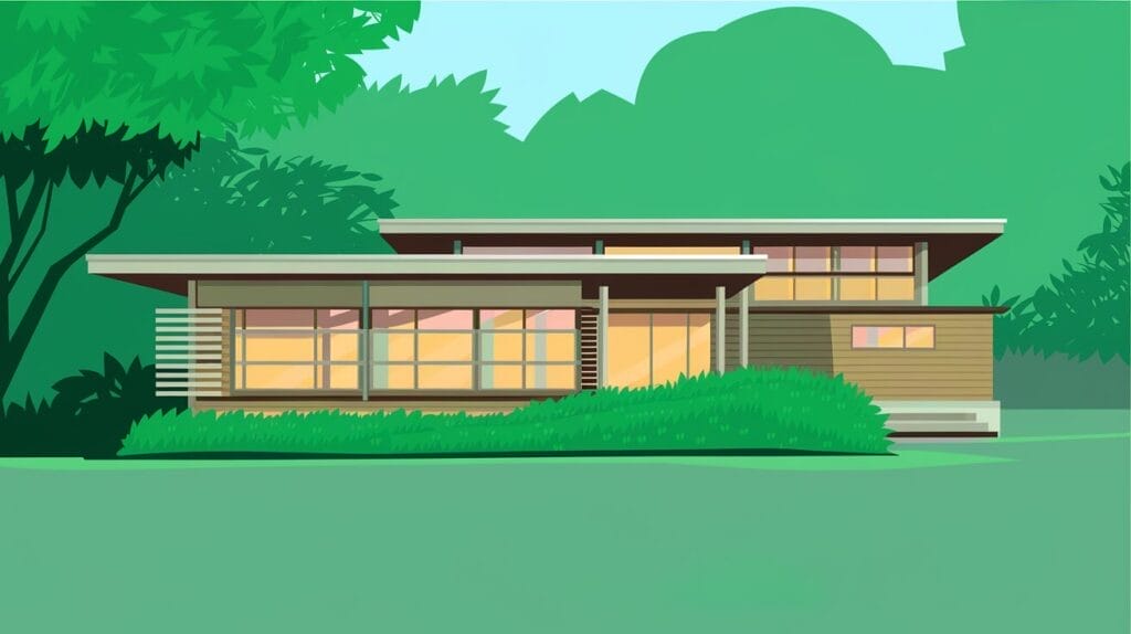 what is mid century architectural style